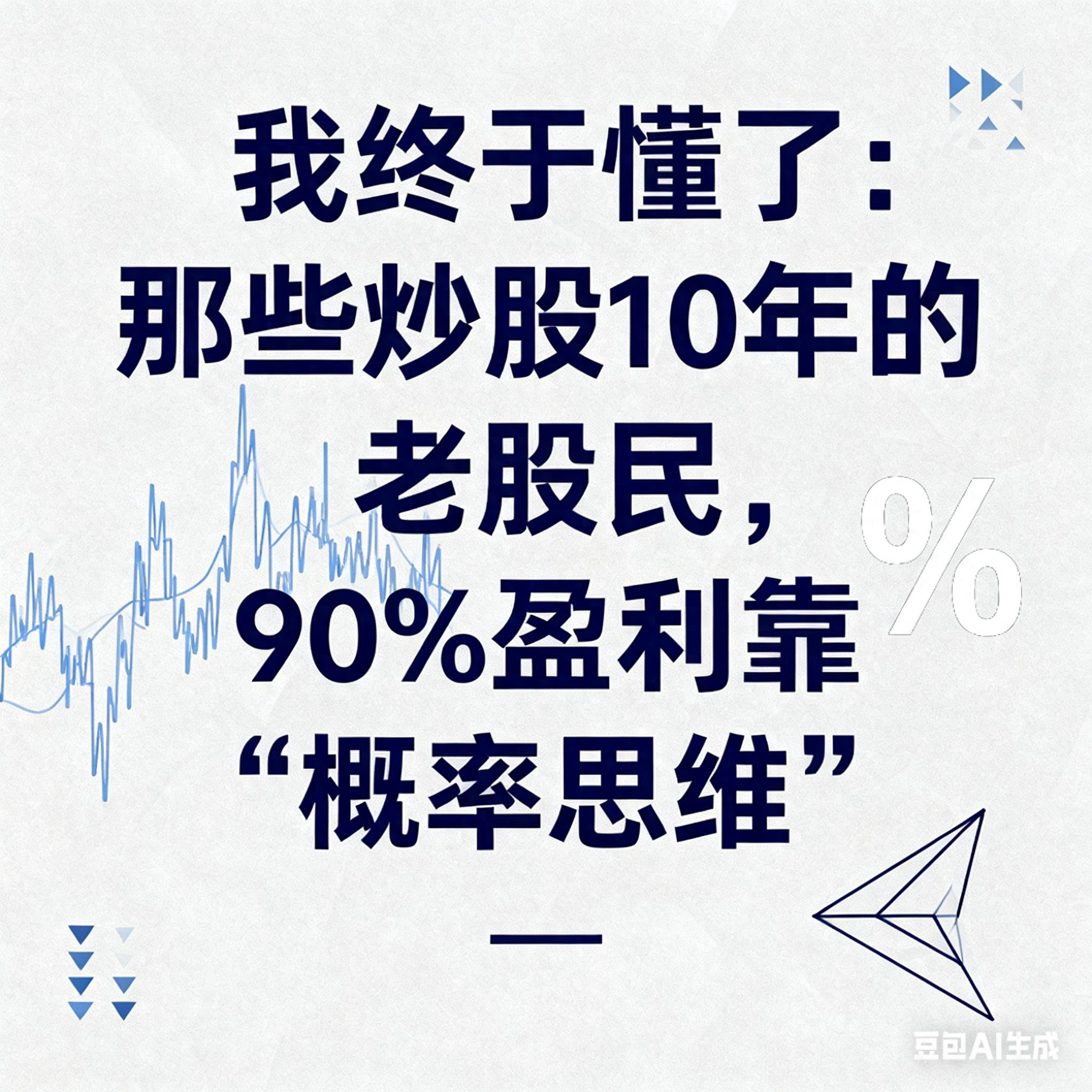 我终于懂了那些炒股10年的老股民90盈利靠概率思维