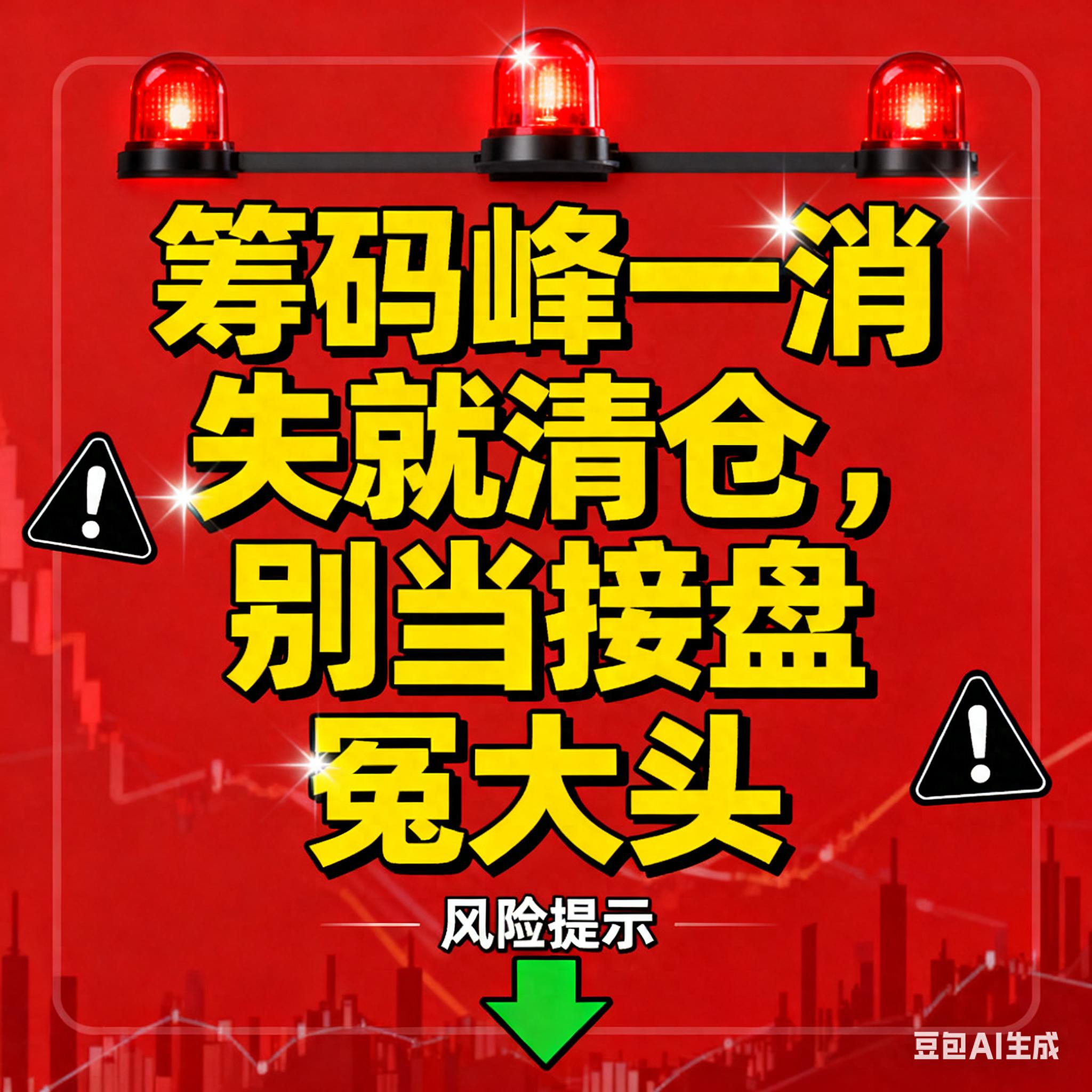 A股保命信号！筹码峰一消失就清仓别当接盘冤大头