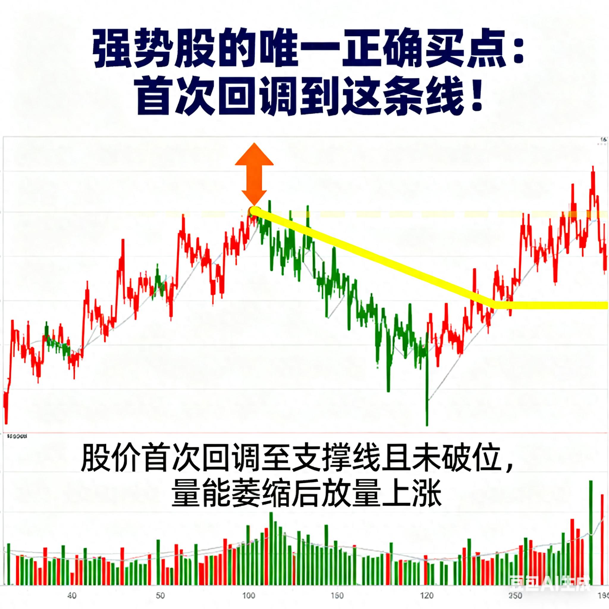 强势股的唯一正确买点首次回调到这条线！
