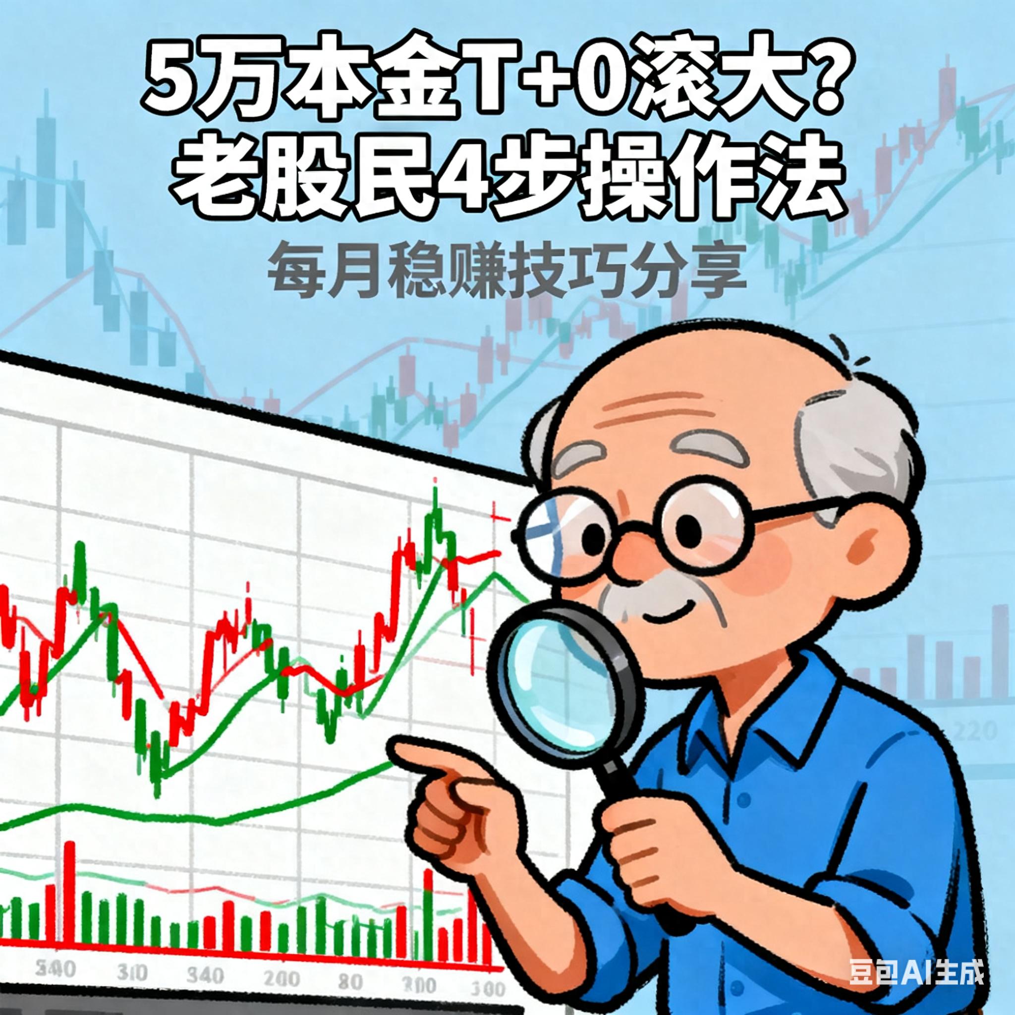 5万本金想靠T0滚大？老股民分享4步操作法我用它每月稳赚