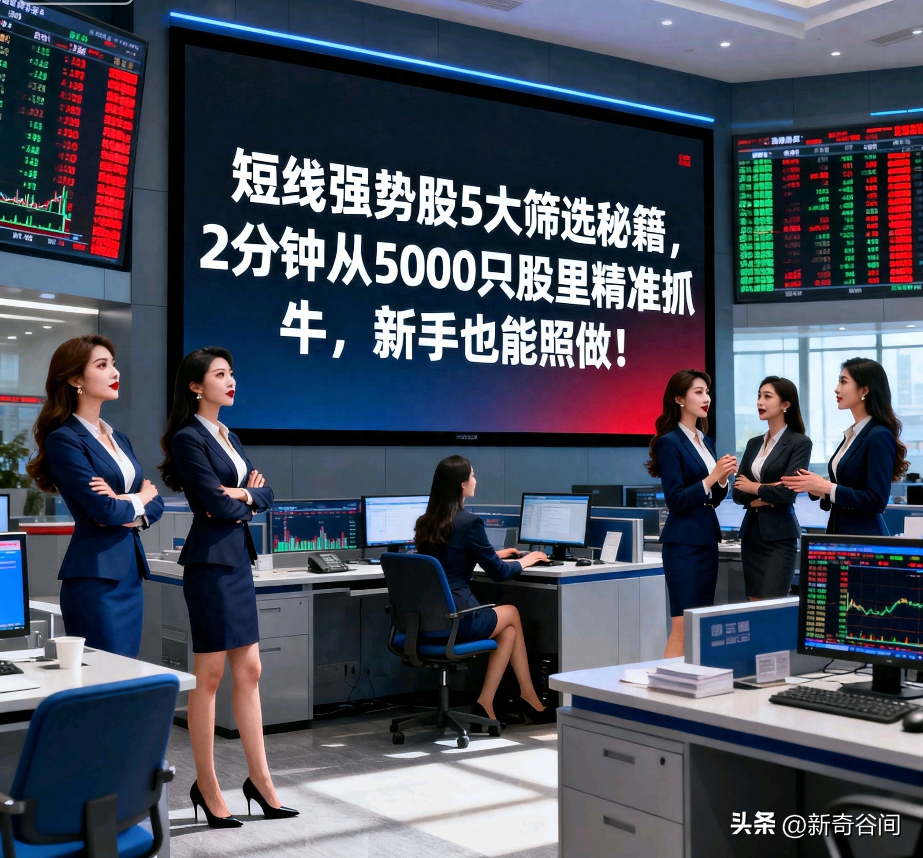短线强势股5大筛选秘籍2分钟从5000只股里精准抓牛新手也能照做