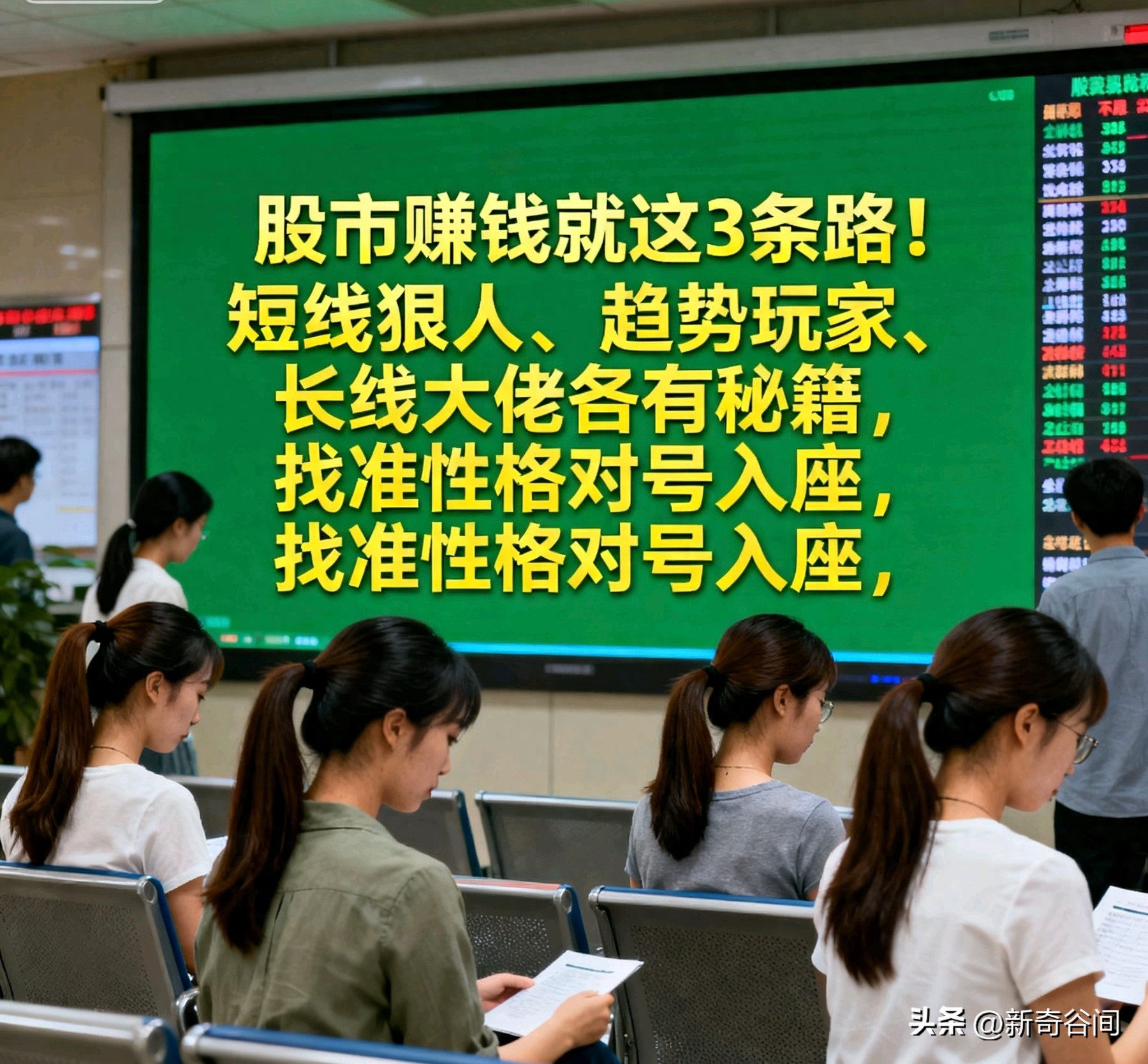 股市赚钱就这3条路！短线狠人趋势玩家长线大佬各有秘籍