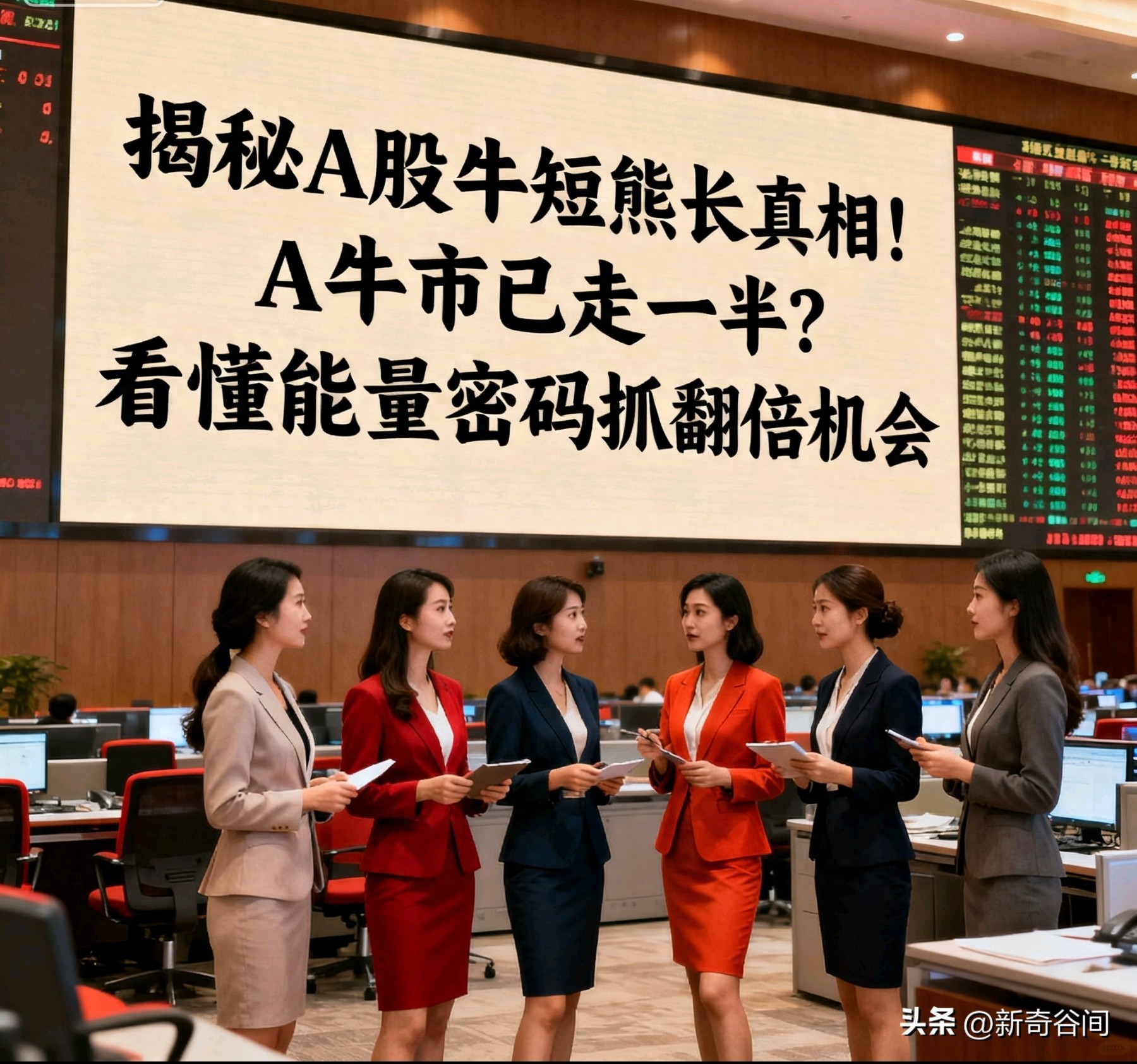 揭秘A股牛短熊长真相！A牛市已走一半？看懂能量密码抓翻倍机会