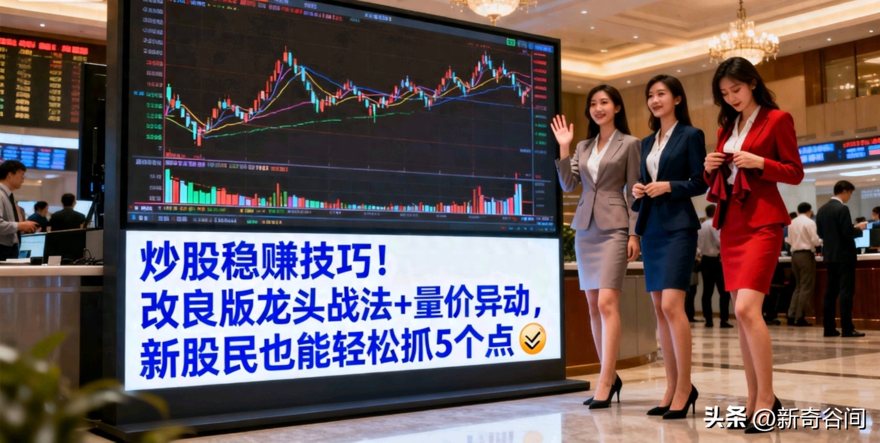 炒股稳赚技巧！改良版龙头战法量价异动新股民也能轻松抓5个点